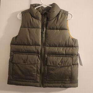 Carter's Olive Green Puffer Vest for Kids